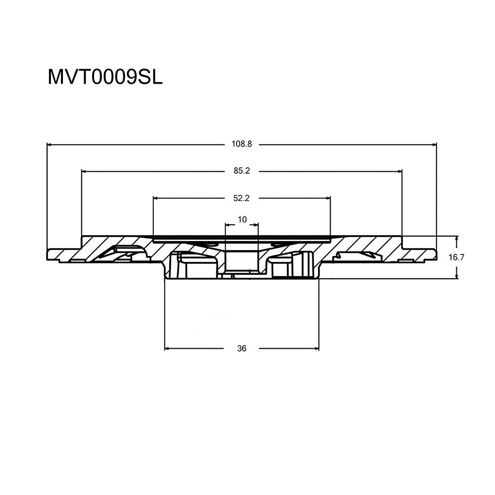 Задняя пластина турбокомпрессора Krauf                MVT0009SL