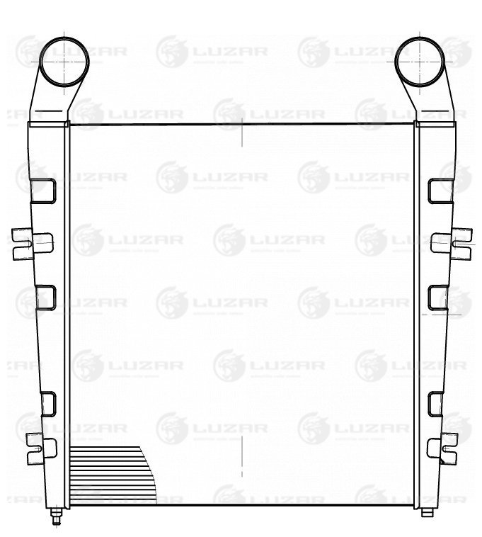 Радиаторы интеркулера (онв) Luzar                LRIC 12536