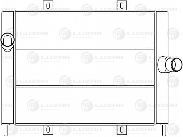 Радиаторы интеркулера (онв) Luzar                LRIC 0328