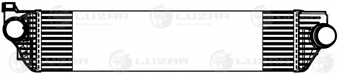 Радиатор интеркулера Luzar                LRIC 0967