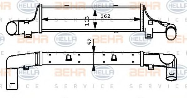 Радиатора интеркулера Hella                8ML 376 723-151