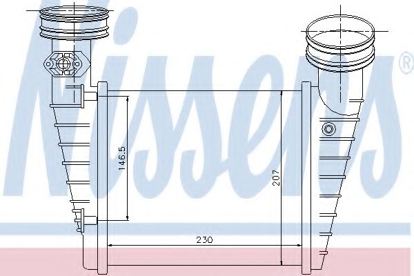 Радиатора интеркулера Nissens                96731