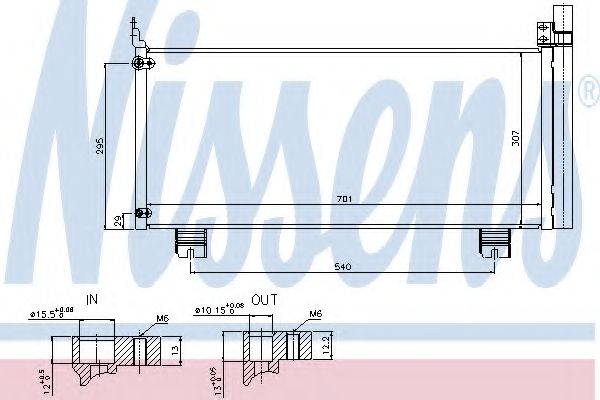 Радиатор интеркулера Nissens                940344