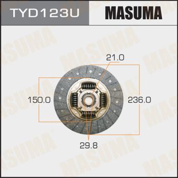TYD123U MASUMA Диск сцепления