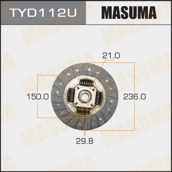 TYD112U MASUMA Диск сцепления