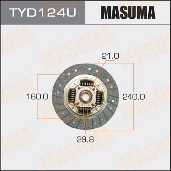 TYD124U MASUMA Диск сцепления