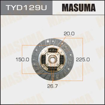 TYD129U MASUMA Диск сцепления