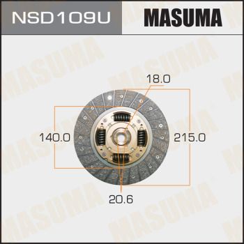 NSD109U MASUMA Диск сцепления