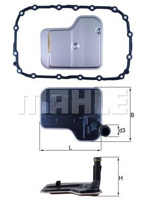 HX240D KNECHT Гидрофильтр, автоматическая коробка передач