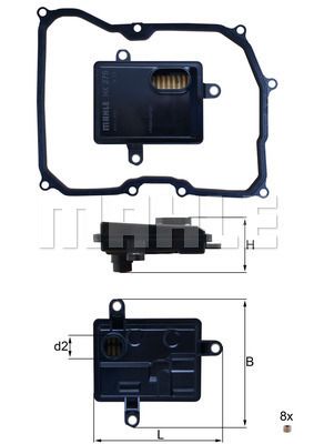 HX275D KNECHT Гидрофильтр, автоматическая коробка передач