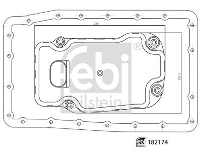182174 FEBI BILSTEIN Комплект гидрофильтров, автоматическая коробка передач