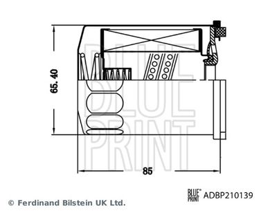 ADBP210139 BLUE PRINT Гидрофильтр, автоматическая коробка передач