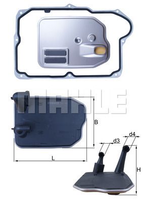 HX161D MAHLE Гидрофильтр, автоматическая коробка передач