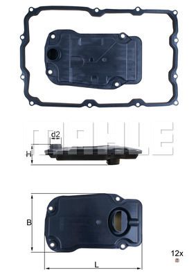 HX271D MAHLE Гидрофильтр, автоматическая коробка передач