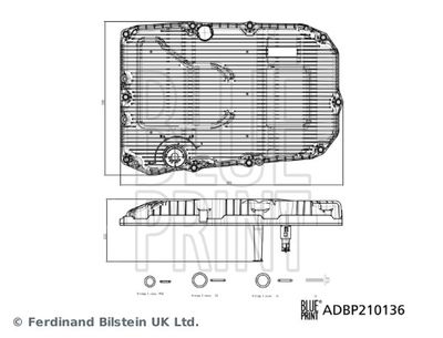 ADBP210136 BLUE PRINT Гидрофильтр, автоматическая коробка передач