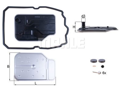 HX230KIT MAHLE Гидрофильтр, автоматическая коробка передач