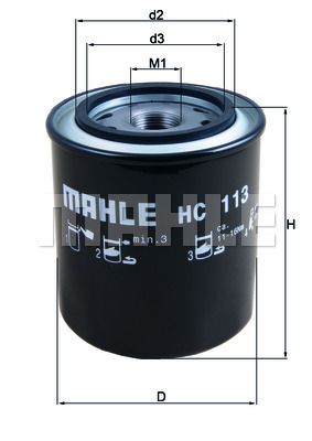 HC113 MAHLE Гидрофильтр, автоматическая коробка передач