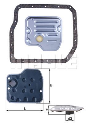 HX237D MAHLE Гидрофильтр, автоматическая коробка передач