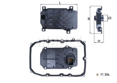 HX187KIT KNECHT Гидрофильтр, автоматическая коробка передач