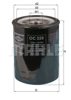 OC326 KNECHT Масляный фильтр