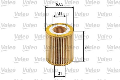 586510 VALEO Масляный фильтр