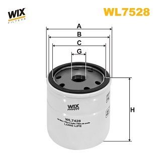 WL7528 WIX FILTERS Масляный фильтр