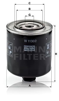 W11302 MANN-FILTER Масляный фильтр