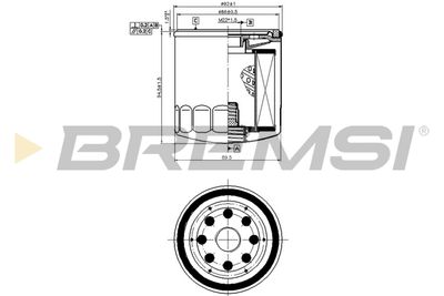 FL0032 BREMSI Масляный фильтр