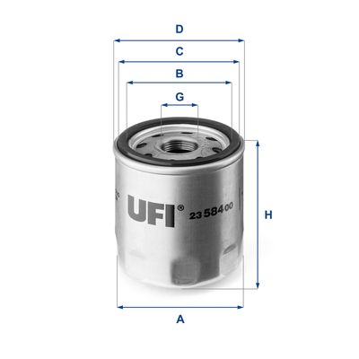 2358400 UFI Масляный фильтр