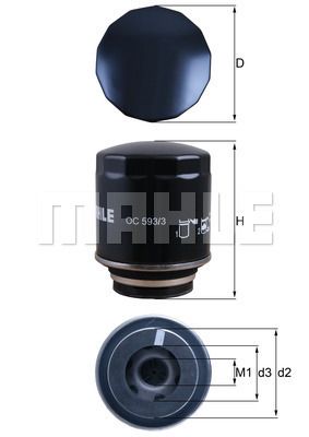 OC5933 KNECHT Масляный фильтр