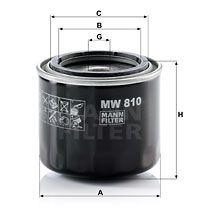 MW810 MANN-FILTER Масляный фильтр