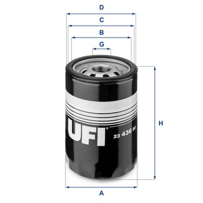 2343600 UFI Масляный фильтр