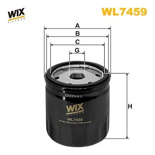 WL7459 WIX FILTERS Масляный фильтр