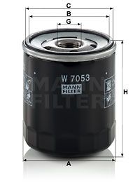 W7053 MANN-FILTER Масляный фильтр