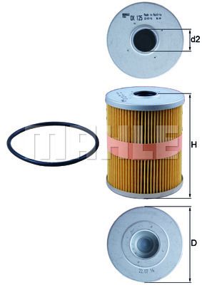 OX125D KNECHT Масляный фильтр