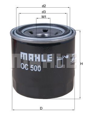 OC500 MAHLE Масляный фильтр