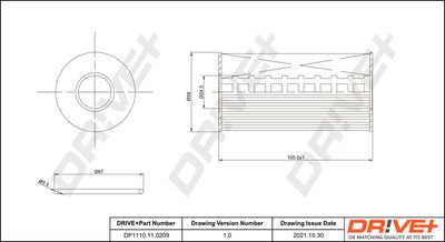 DP1110110209 Dr!ve+ Масляный фильтр
