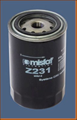 Z231 MISFAT Масляный фильтр