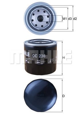 OC236 KNECHT Масляный фильтр