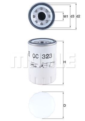 OC323 KNECHT Масляный фильтр