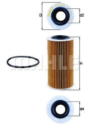 OX1076D KNECHT Масляный фильтр