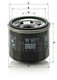 W6011 MANN-FILTER Масляный фильтр