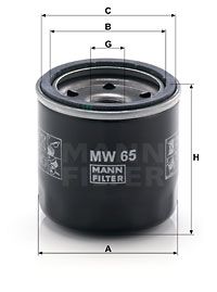 MW65 MANN-FILTER Масляный фильтр