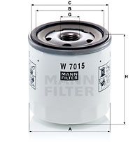W7015 MANN-FILTER Масляный фильтр