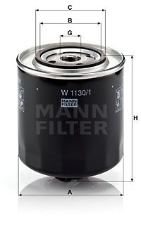 W11301 MANN-FILTER Масляный фильтр