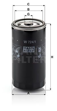 W7241 MANN-FILTER Масляный фильтр
