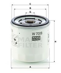 W7008 MANN-FILTER Масляный фильтр