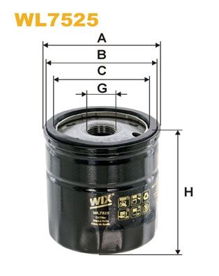 WL7525 WIX FILTERS Масляный фильтр