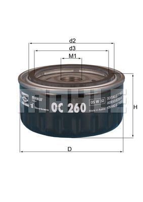 OC260 KNECHT Масляный фильтр