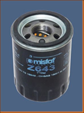 Z643 MISFAT Масляный фильтр